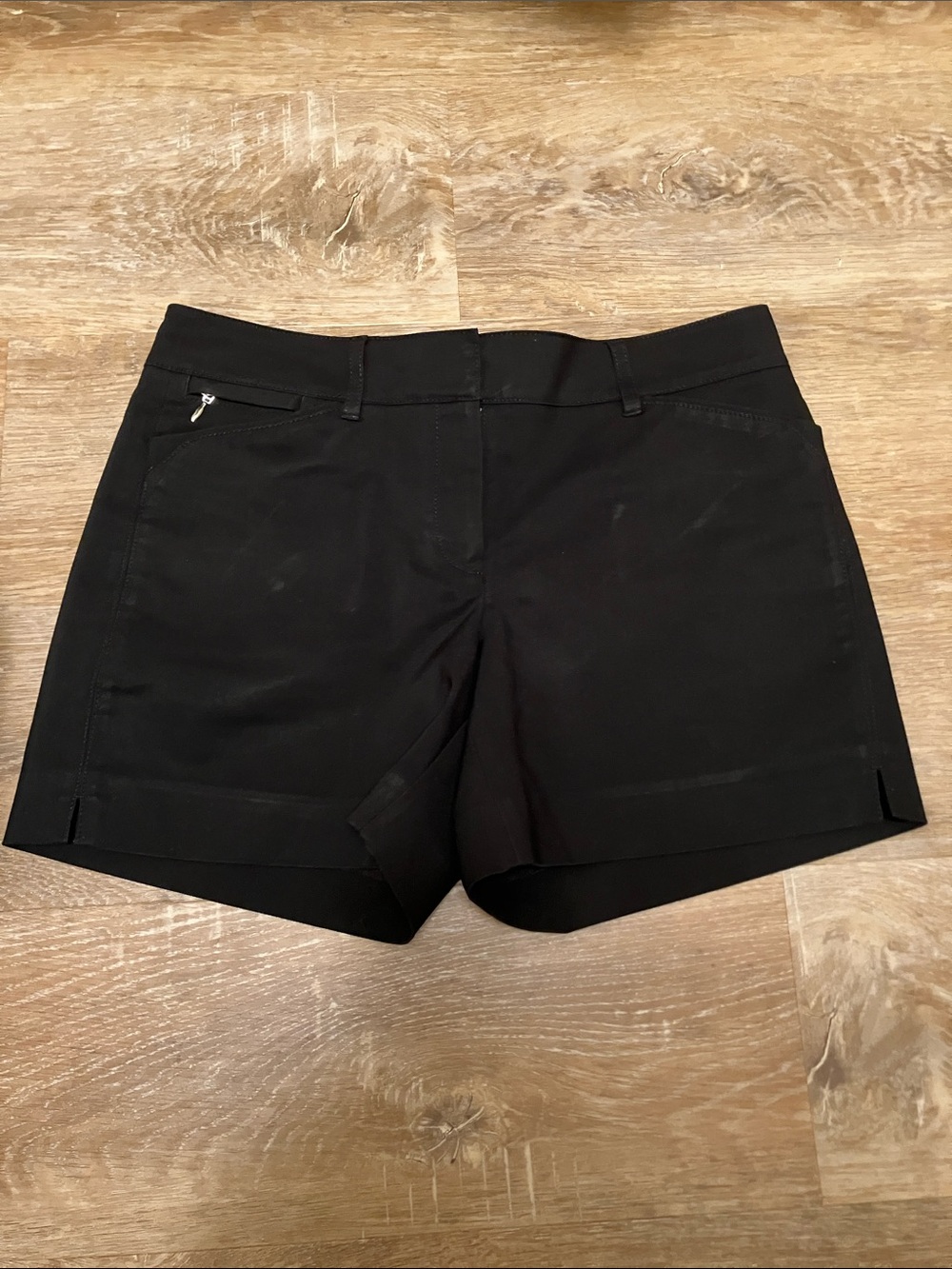 White House Black Market Black High-Waist Tailored Shorts, 4 1/2” inseam